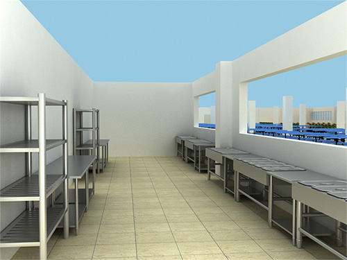 東莞廚房工程中廚房效果圖