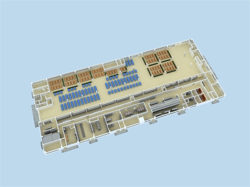 學(xué)校餐廳效果圖